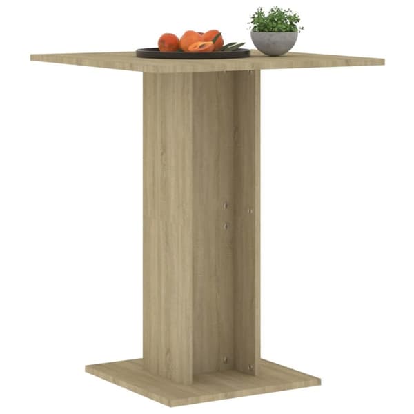 Cafébord sonoma-ek 60x60x75 cm konstruerat trä - Matbord - Uteplatsbord - Home & Living