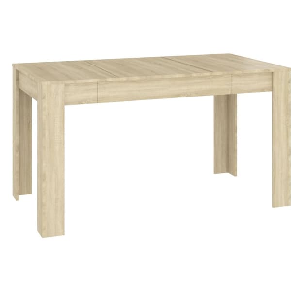 Matbord sonoma-ek 140x74,5x76 cm konstruerat trä - Matbord - Matsalsbord - Home & Living