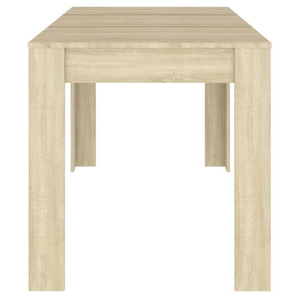 Matbord sonoma-ek 140x74,5x76 cm konstruerat trä - Matbord - Matsalsbord - Home & Living