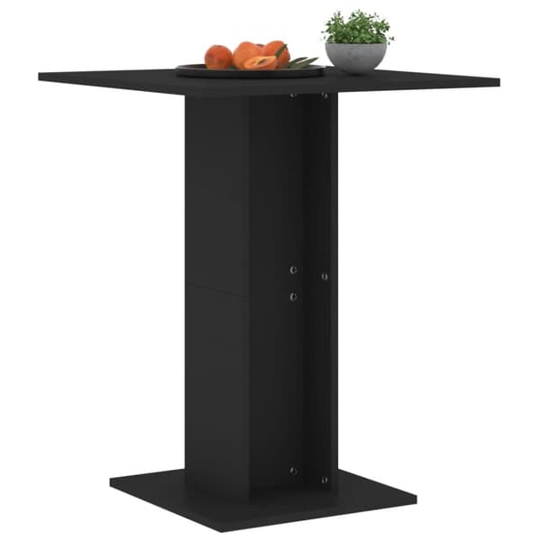 Bistrobord 60x60x75 cm konstrueret træ sort - Bistrobord - Bistroborde - Home & Living