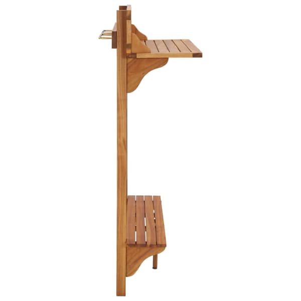 Parvekkeen baaripöytä 90x37x122,5 cm täysi akaasiapuu - Baaripöytä - Baaripöydät - Home & Living