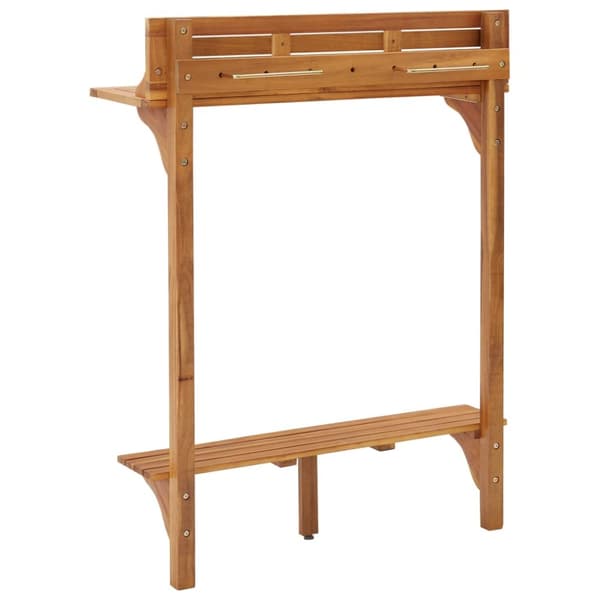 Parvekkeen baaripöytä 90x37x122,5 cm täysi akaasiapuu - Baaripöytä - Baaripöydät - Home & Living