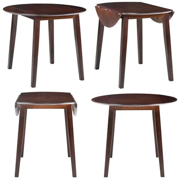Klapbord rundt MDF brun - Spisebord - Spiseborde - Home & Living