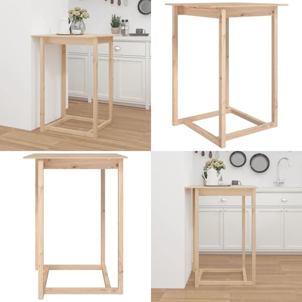 Baaripöytä 80x80x110 cm täysi mänty - Bistropöytä - Bistropöydät - Home & Living