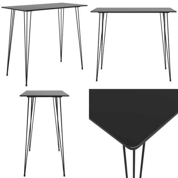 Barbord svart 120x60x105 cm - Barbord - Bistrobord - Home & Living