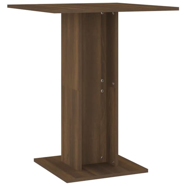 Bistrobord 60x60x75 cm konstrueret træ brun egetræ - Bistrobord - Bistroborde - Home & Living