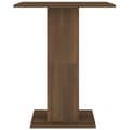 Miniatyrbillede 6 af 7: Bistrobord 60x60x75 cm konstrueret træ brun egetræ - Bistrobord - Bistroborde - Home & Living