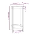 Miniatyrbillede 9 af 9: Barbord 50x50x110 cm massivt fyrretræ - Barbord - Barborde - Home & Living