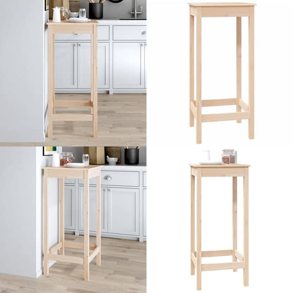 Barbord 50x50x110 cm massivt fyrretræ - Barbord - Barborde - Home & Living
