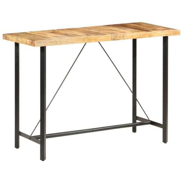 Barbord 150x70x107 cm grovt mangoträ - Matbord - Matsalsbord - Home & Living