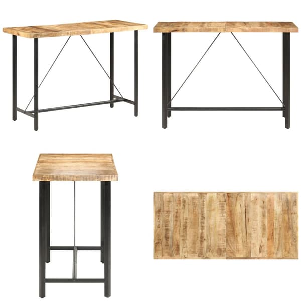 Barbord 150x70x107 cm grovt mangoträ - Matbord - Matsalsbord - Home & Living