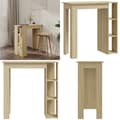 Miniatyrbillede 1 af 9: Barbord med hylde 102x50x103,5 cm konstrueret træ sonoma-eg - Barbord - Barborde - Home & Living