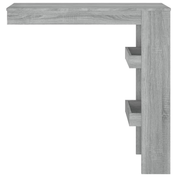 Barbord väggmonterat grå sonoma 102x45x103,5 cm konstruerat trä - Barbord - Barbord Väggmonterat - Home & Living