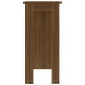 Miniatyrbillede 5 af 9: Barbord med hylde 102x50x103,5 cm konstrueret træ brun egetræ - Barbord - Barborde - Home & Living