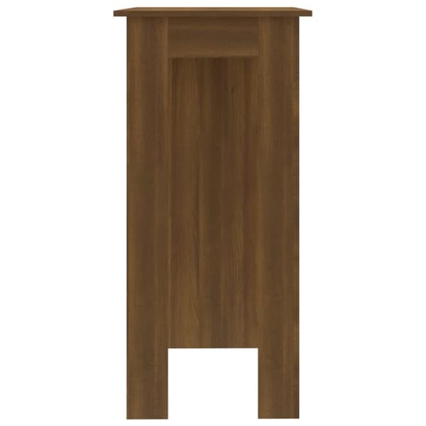Barbord med hylde 102x50x103,5 cm konstrueret træ brun egetræ - Barbord - Barborde - Home & Living