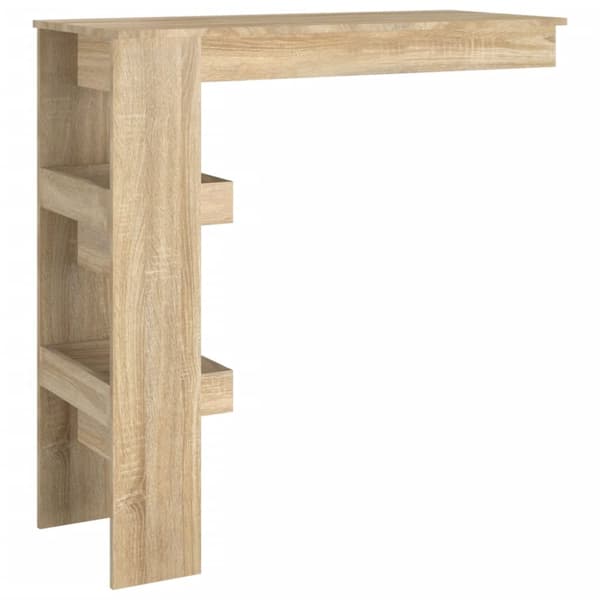 Barbord väggmonterat sonoma-ek 102x45x103,5 cm konstruerat trä - Barbord - Barbord Väggmonterat - Home & Living