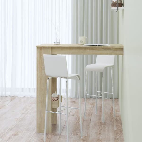 Barbord väggmonterat sonoma-ek 102x45x103,5 cm konstruerat trä - Barbord - Barbord Väggmonterat - Home & Living