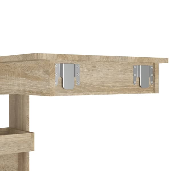Barbord väggmonterat sonoma-ek 102x45x103,5 cm konstruerat trä - Barbord - Barbord Väggmonterat - Home & Living