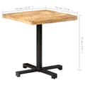 Pikkukuva 6 / 10: Bistropöytä neliö 70x70x75 cm karkea mangopuu