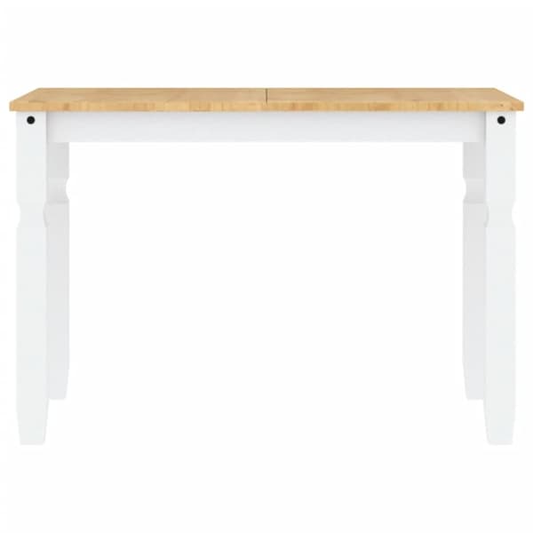 Ruokapöytä Corona valkoinen 112x60x75 cm täysi mänty