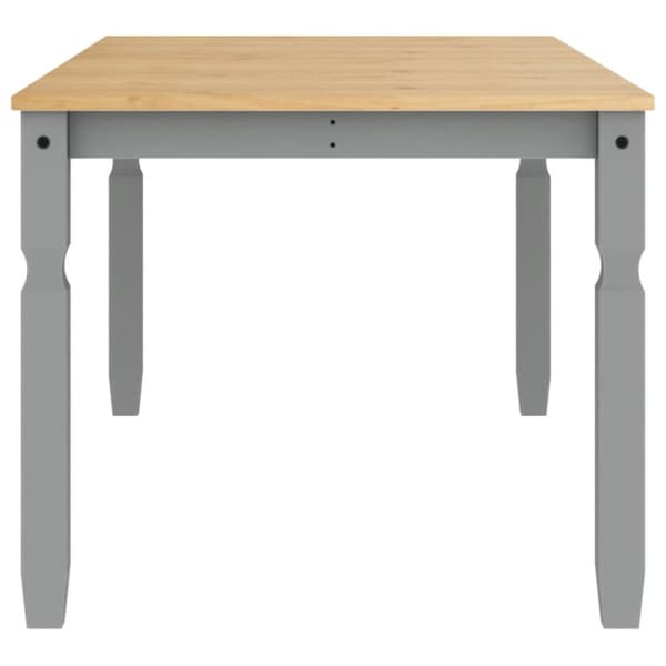 Matbord Corona grå 180x90x75 cm massiv furu