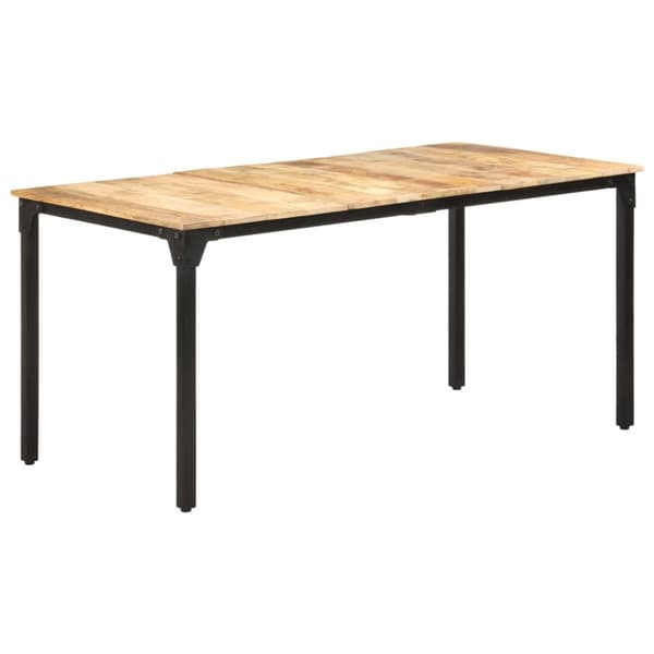 Matbord 160x80x76 cm grovt mangoträ