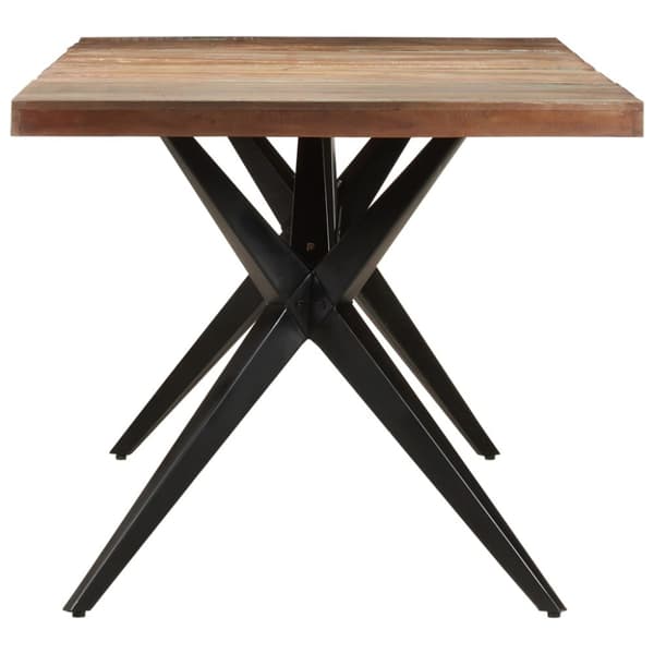 Matbord 200x90x76 cm massivt återvunnet trä