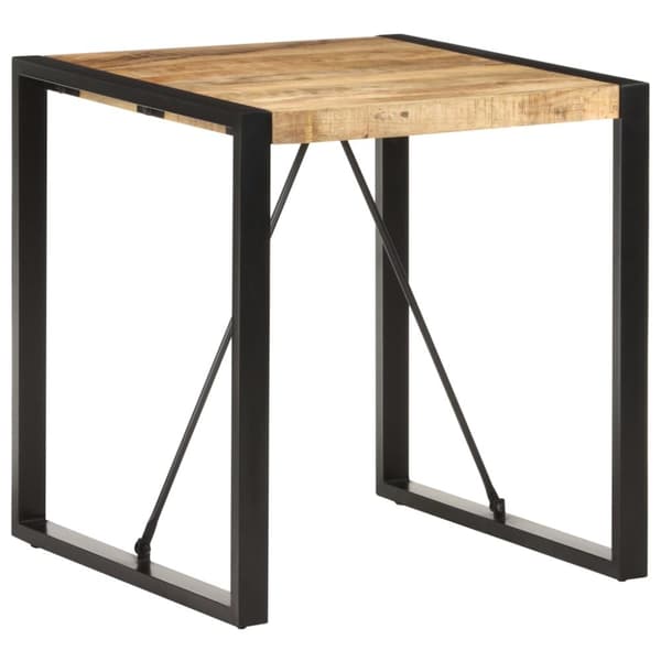 spisebord  70x70x75 cm massivt ru mangotræ