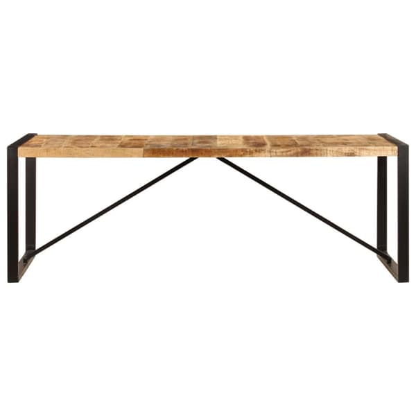 Matbord 220x100x75 cm massivt mangoträ