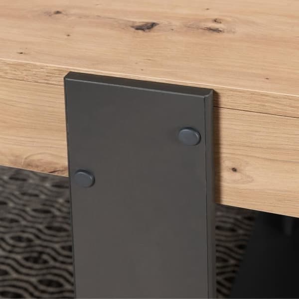Matbord - Rektangulärt - Spånskiva - Industri - Loft - L 223,9 x D 93 x H 78,6 cm