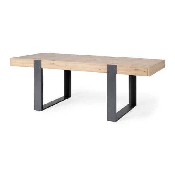 Matbord - Rektangulärt - Spånskiva - Industri - Loft - L 223,9 x D 93 x H 78,6 cm