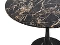 Miniatyrbilde 4 av 6: Spisebord Svart Gull Marmoreffekt Bordplate i MDF Understell i metall ø 90 cm Rund form Industriell stil Kjøkkenbord Spisestue Kjøkken