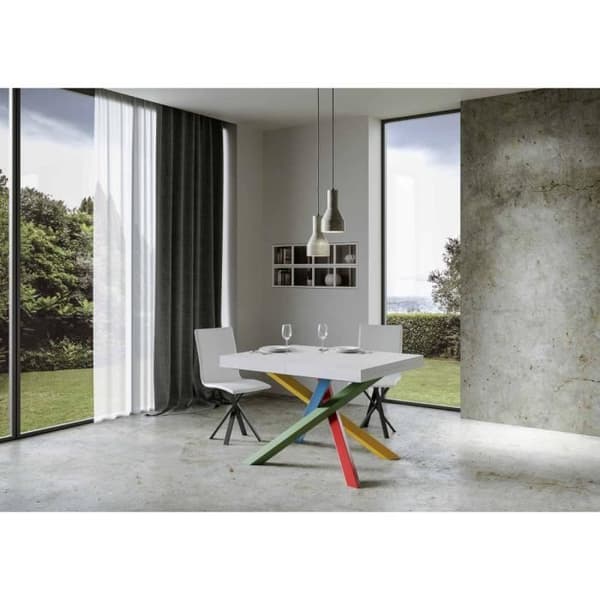 Utdragbart bord - Volantis - White Ash - 90x120/224 cm - För 10 personer