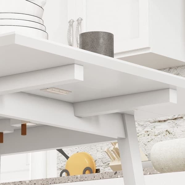 Rootz sammenklappeligt spisebord - Alsidigt bord - Stilfuldt bord - Pladsbesparende design - Holdbart fyrretræ - Multifunktionel brug - 86D x 110W x 7