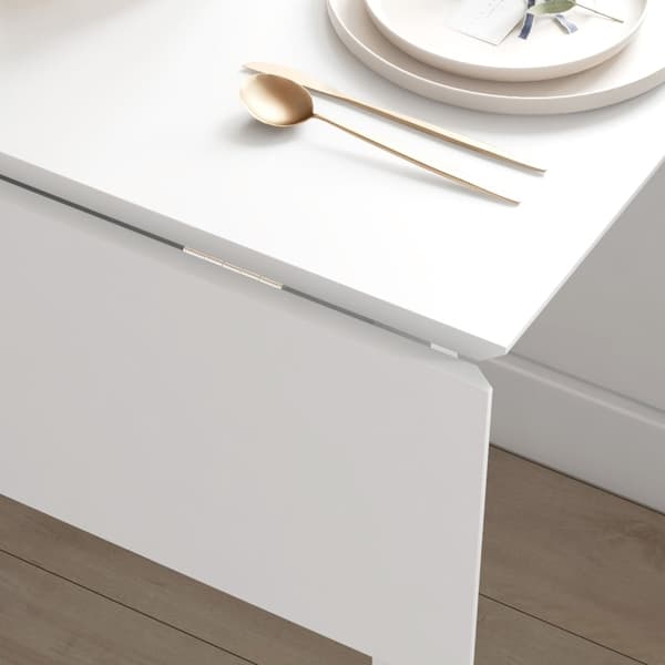 Rootz sammenklappeligt spisebord - Alsidigt bord - Stilfuldt bord - Pladsbesparende design - Holdbart fyrretræ - Multifunktionel brug - 86D x 110W x 7
