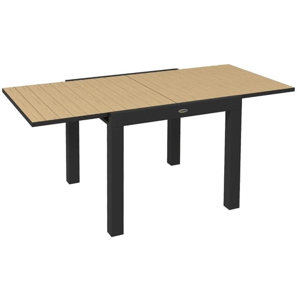 Rootz Garden Pöytä - Ulkopöytä - Patiopöytä - Säänkestävä - Laajennettavissa - Säädettävät jalkatuet - 162cm x 80cm x 75cm - Keltainen - Alumiini