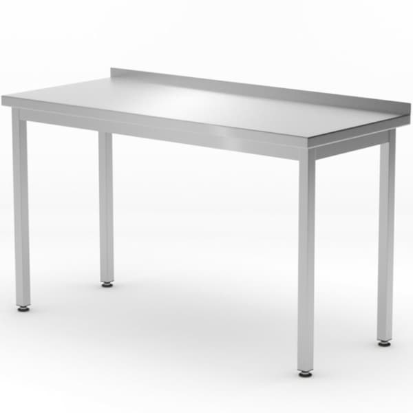 Væghængt bordplade med kant Budget Line STÅL 1000 x 600 x 850 mm - Hendi 817209
