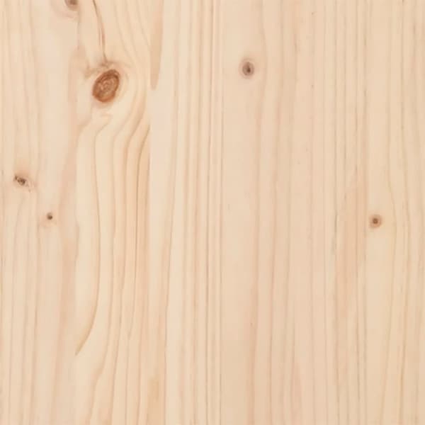 vidaXL SpisebordO-ramme 100x50x75 cm heltre furu og stål