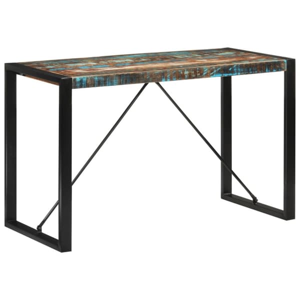 vidaXL Spisebord 120x55x76 cm gjenvunnet heltre