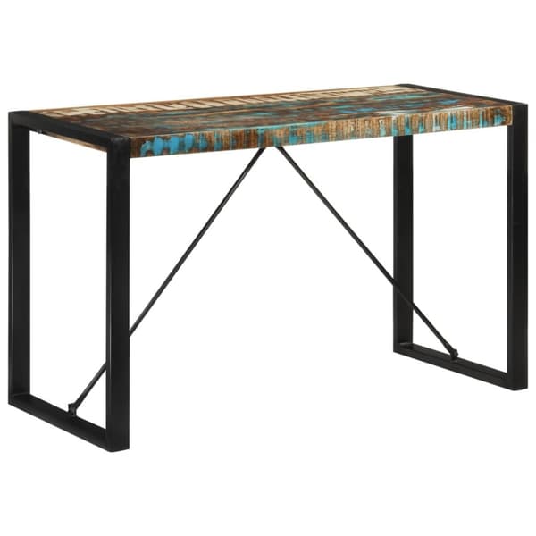 vidaXL Spisebord 120x55x76 cm gjenvunnet heltre