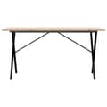 Miniatyrbilde 4 av 10: vidaXL Spisebord X-ramme 160x80x75 cm heltre furu og stål