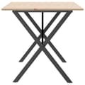 Miniatyrbilde 5 av 10: vidaXL Spisebord X-ramme 160x80x75 cm heltre furu og stål