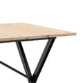 Miniatyrbilde 7 av 10: vidaXL Spisebord X-ramme 160x80x75 cm heltre furu og stål