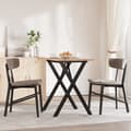 Miniatyrbilde 3 av 10: vidaXL Spisebord X-ramme 80x50x75,5 cm heltre furu og stål