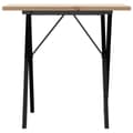 Miniatyrbilde 4 av 10: vidaXL Spisebord X-ramme 80x50x75,5 cm heltre furu og stål