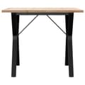 Miniatyrbilde 4 av 10: vidaXL Spisebord Y-ramme 90x90x75,5 cm heltre furu og stål
