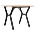 Miniatyrbilde 6 av 10: vidaXL Spisebord Y-ramme 90x90x75,5 cm heltre furu og stål