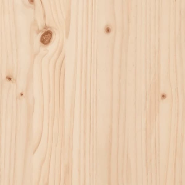 vidaXL Spisebord O-ramme 90x90x75,5 cm heltre furu og stål