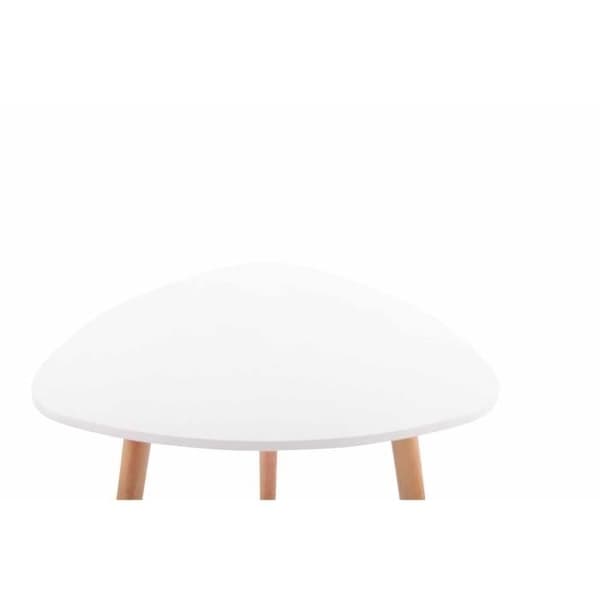 Abenra Köksbord med 3 Ben, Vit -80 cm