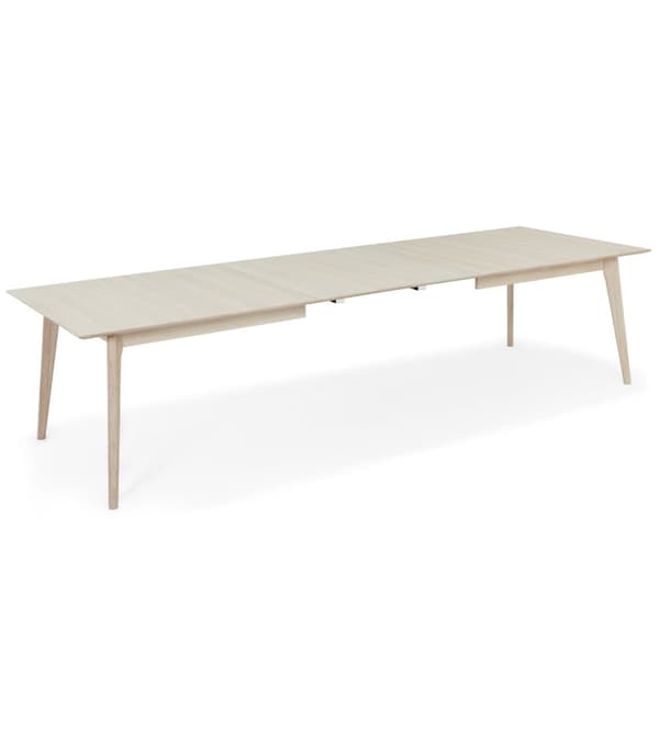 Rootz ruokapöytä - Jatkettava pöytä - Butterfly System - Massiivitammea ja viilua - Tyylikäs ja kestävä - 105 cm x 220 cm x 75 cm
